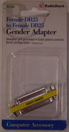 25 Pin Female to Female Gender Changer Front Packaging Original Design