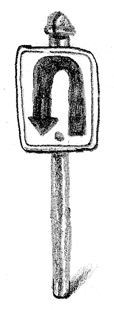 A U-Turn sign.