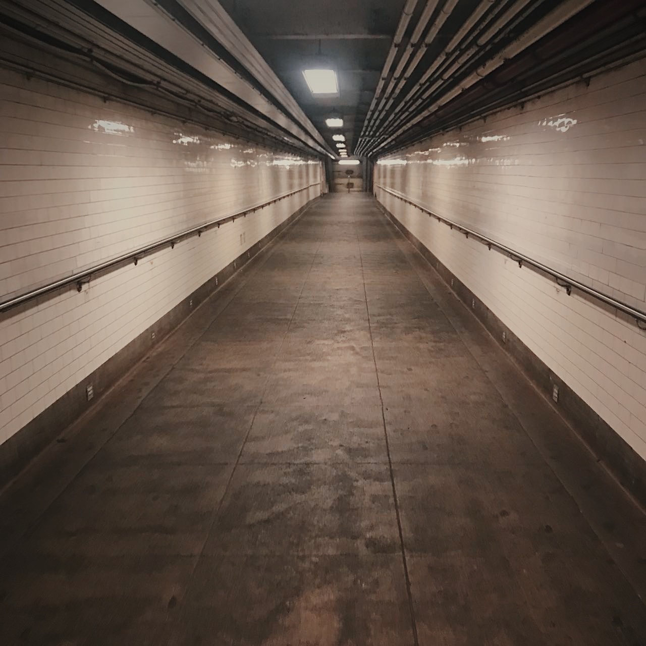 “ The subway station was quite empty today, very peaceful.”